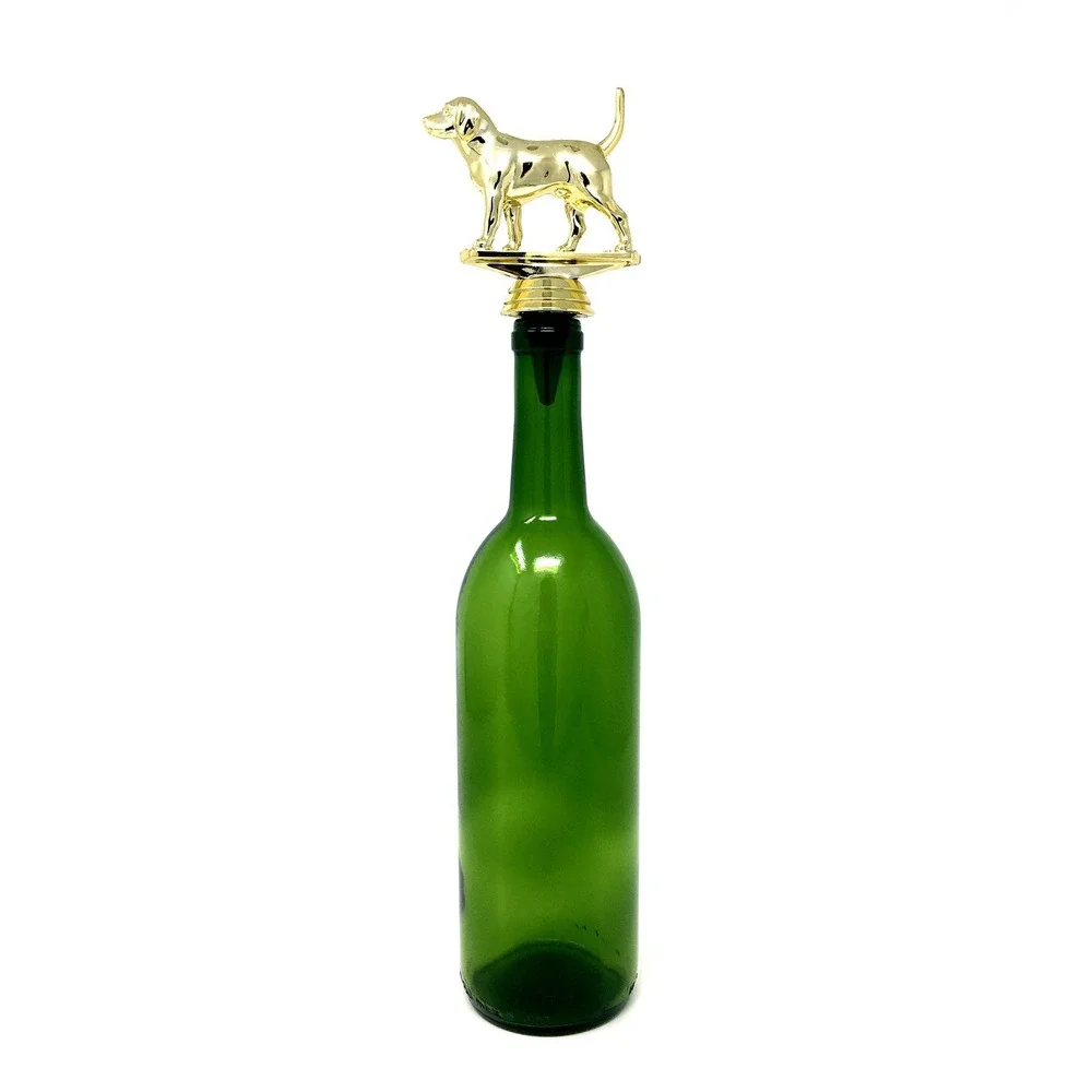 Handmade Bottle Stopper made from Repurposed Beagle Trophy